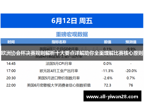 欧洲协会杯决赛规则解析十大要点详解助你全面理解比赛核心原则 欧洲协会杯决赛规则解析十大要点详解助你全面理解比赛核心原则